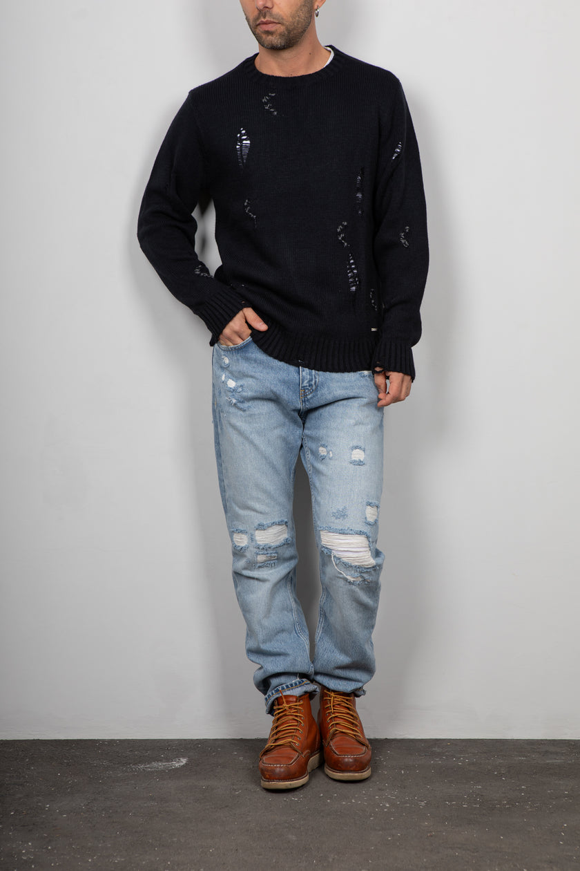 Maglione GIANNI LUPO-BW1010 NERO