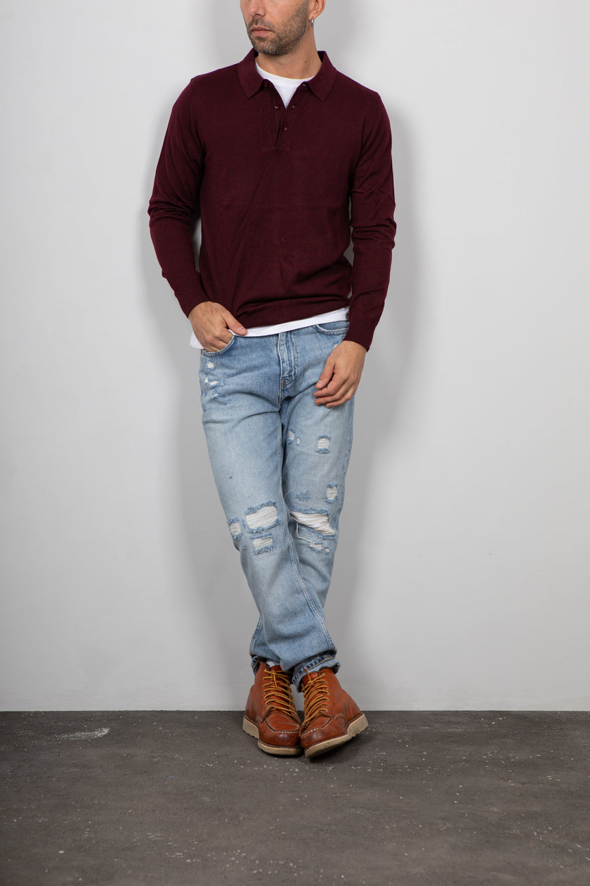 Polo TELAMIRA-MV-038 BORDEAUX