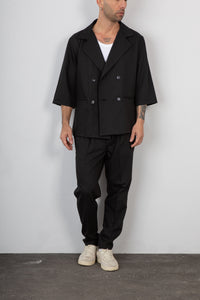 Blazer manica corta GIANNI LUPO - NERO GL003LT