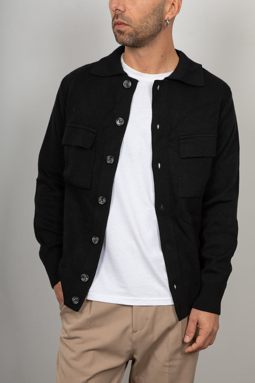 Cardigan TELAMIRA-GA400 NERO