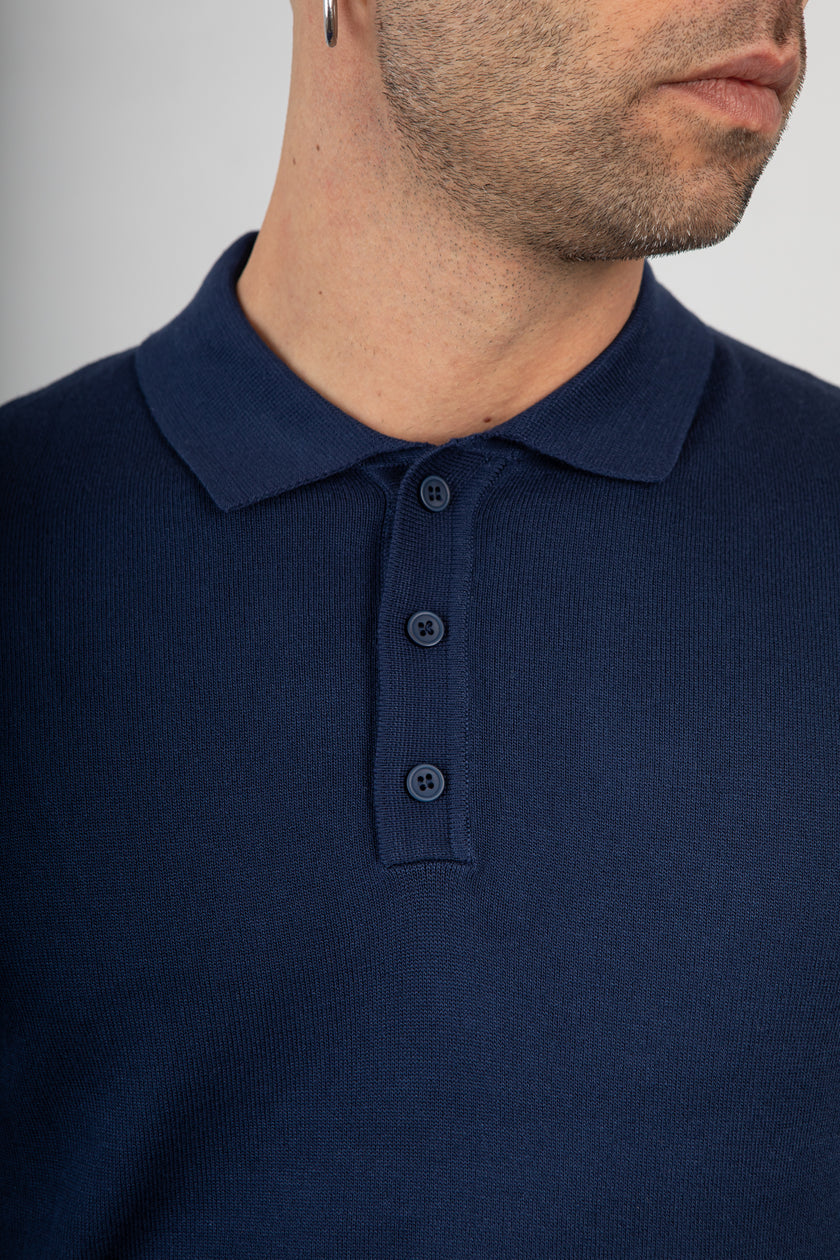 Polo manica lunga GIANNI LUPO - GL33762 NAVY