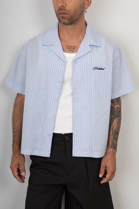 Camicia Mezza Manica PROHIBITED-1280110 LIGHT BLUE