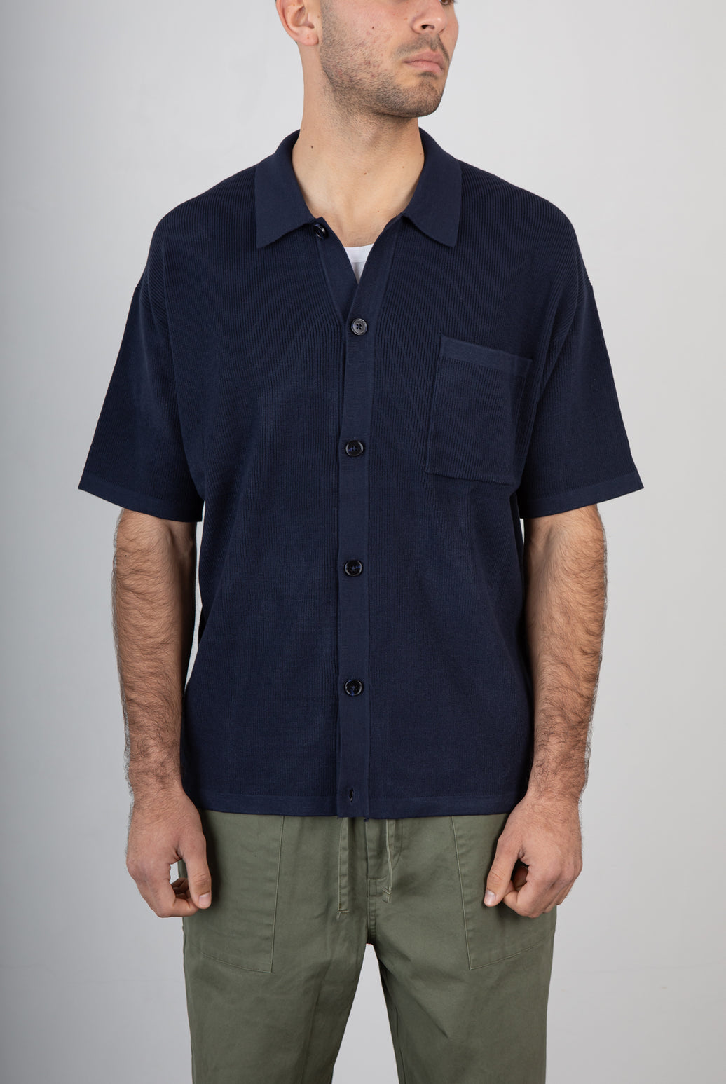 Giacca camicia in maglia ANERKJENDT - 902192 SKY CAPTAIN