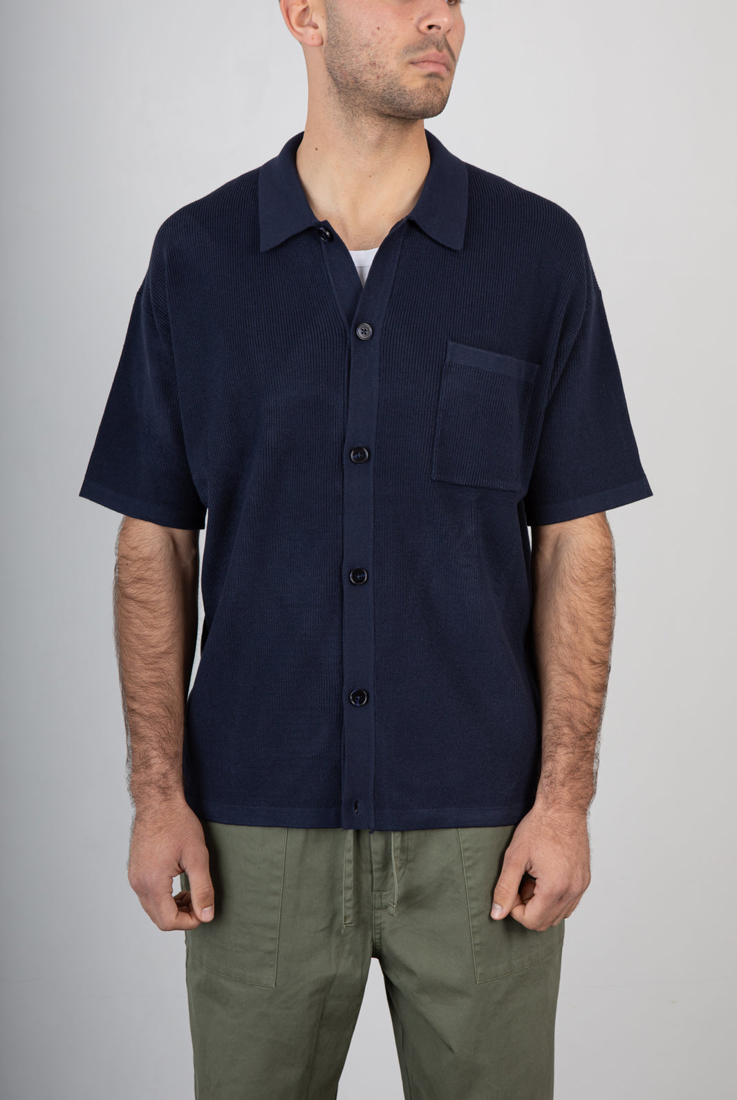 Giacca camicia in maglia ANERKJENDT - 902192 SKY CAPTAIN