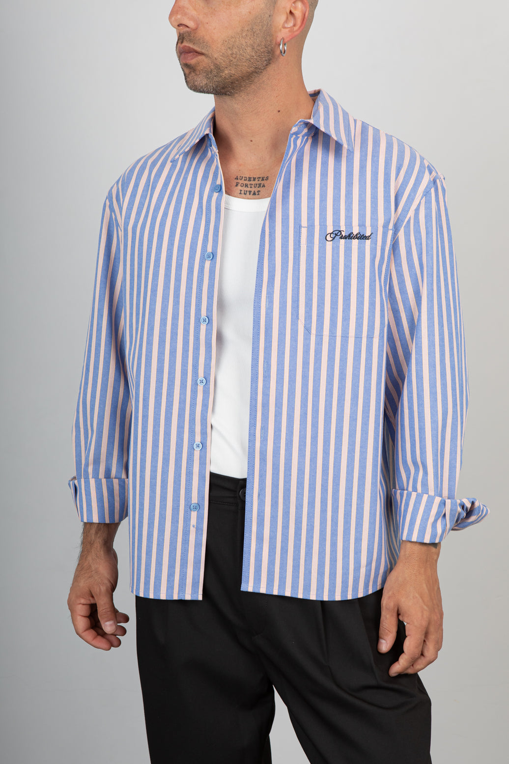 Camicia  PROHIBITED-1040110 BLUE