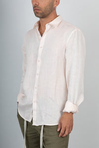 Camicia lino GIANNI LUPO - GL7619S ROSA