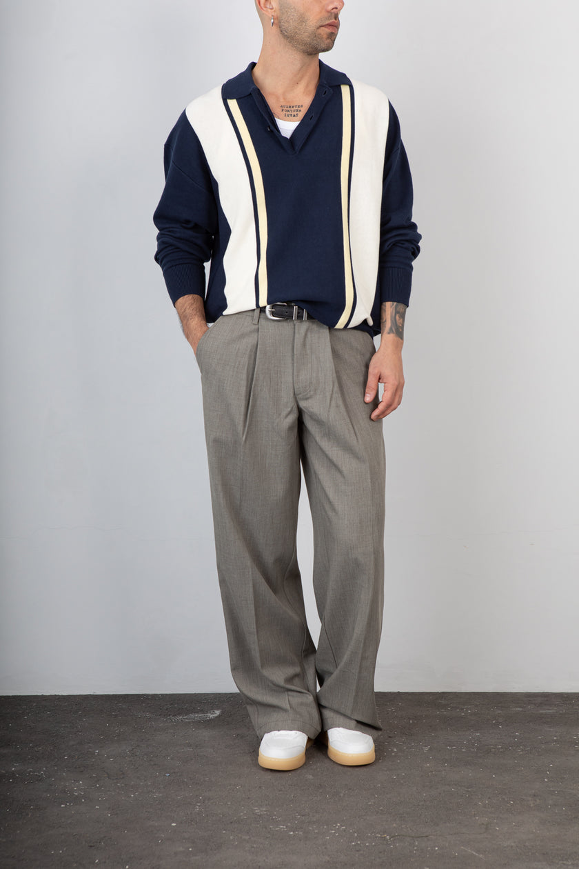 Polo manica lunga WOODBIRD - 2616-803 DARK NAVY
