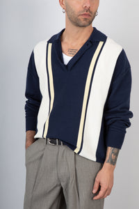 Polo manica lunga WOODBIRD - 2616-803 DARK NAVY