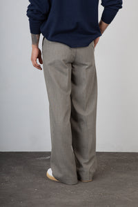 Pantalone palazzo WOODBIRD - 2616-200 SAND MELANGE