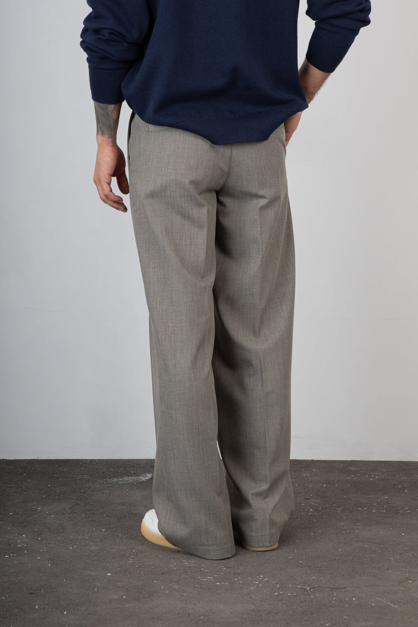 Pantalone palazzo WOODBIRD - 2616-200 SAND MELANGE