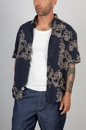 Camicia ricamata ANERKJENDT - 902324 SKY CAPTAIN