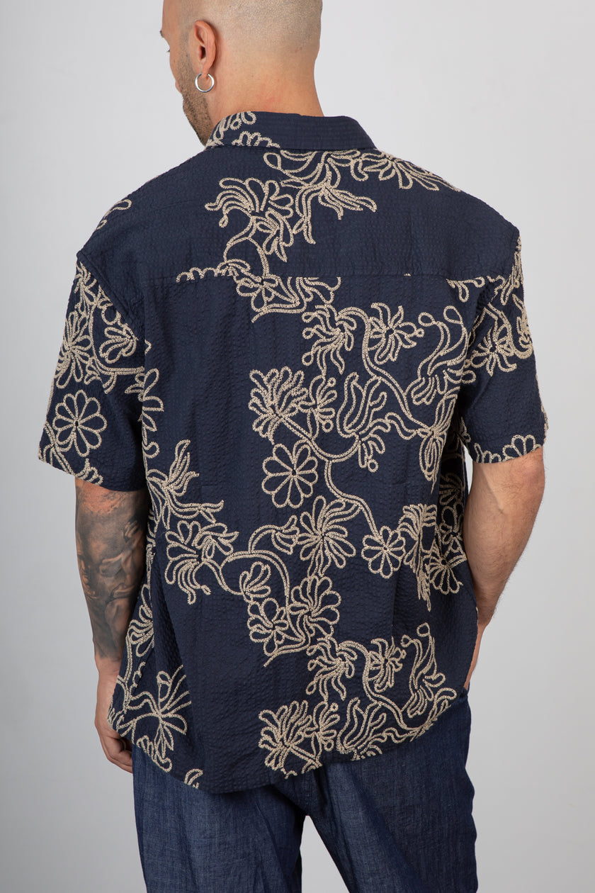 Camicia ricamata ANERKJENDT - 902324 SKY CAPTAIN