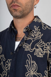 Camicia ricamata ANERKJENDT - 902324 SKY CAPTAIN