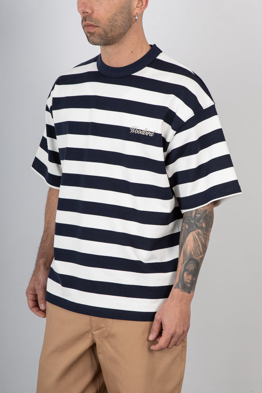 T-shirt WOODBIRD - 2616-408 DARK NAVY