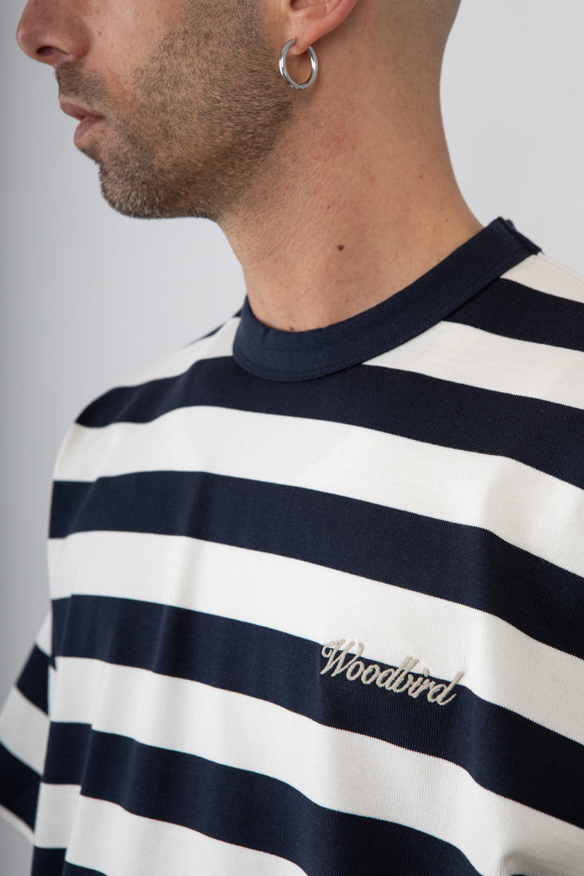 T-shirt WOODBIRD - 2616-408 DARK NAVY