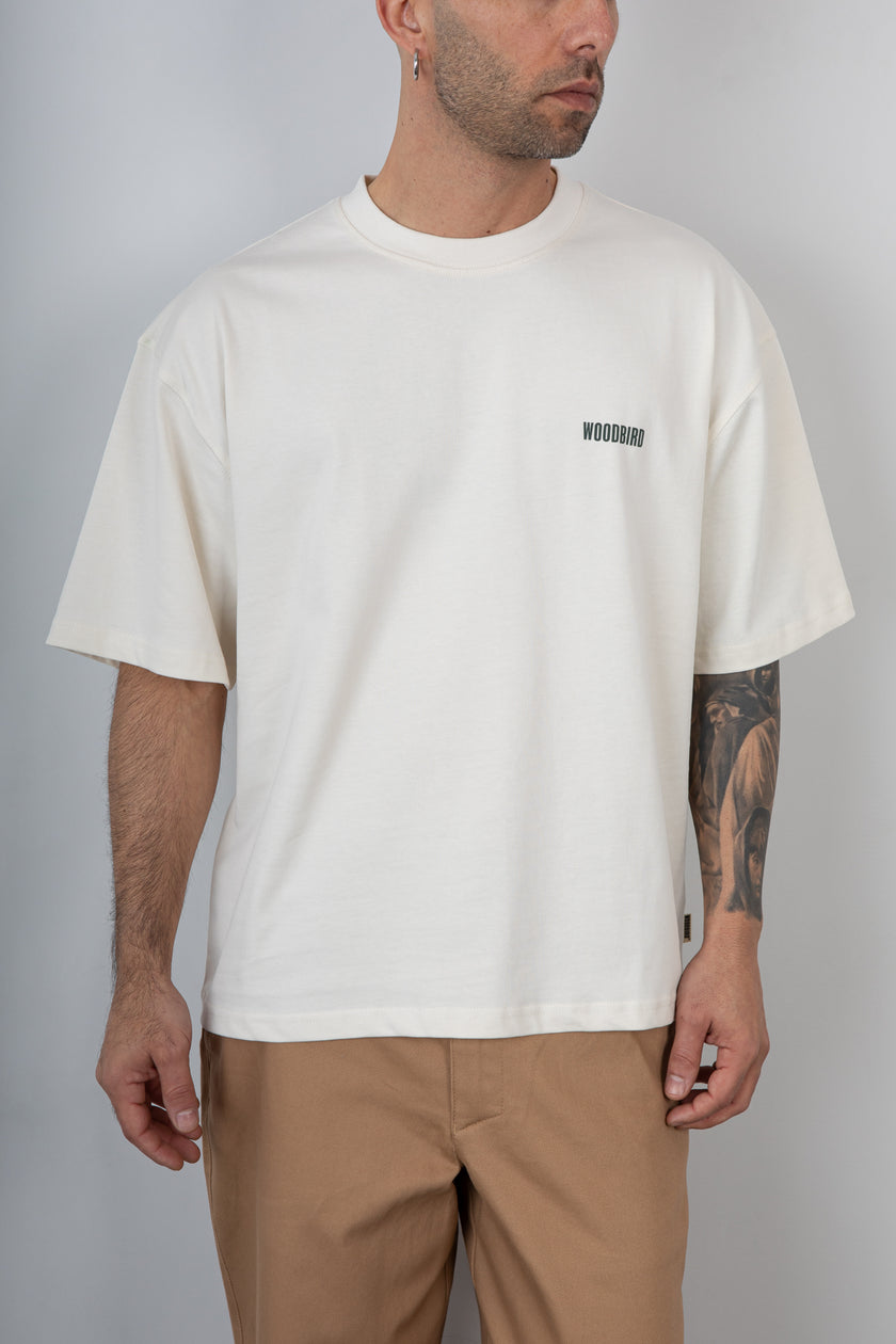 T-shirt WOODBIRD - 2616-404 OFF WHITE