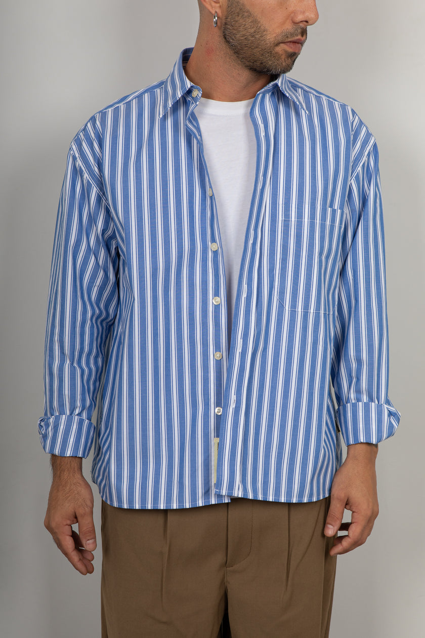 Camicia WOODBIRD-BLUE STRIPE 2546-701