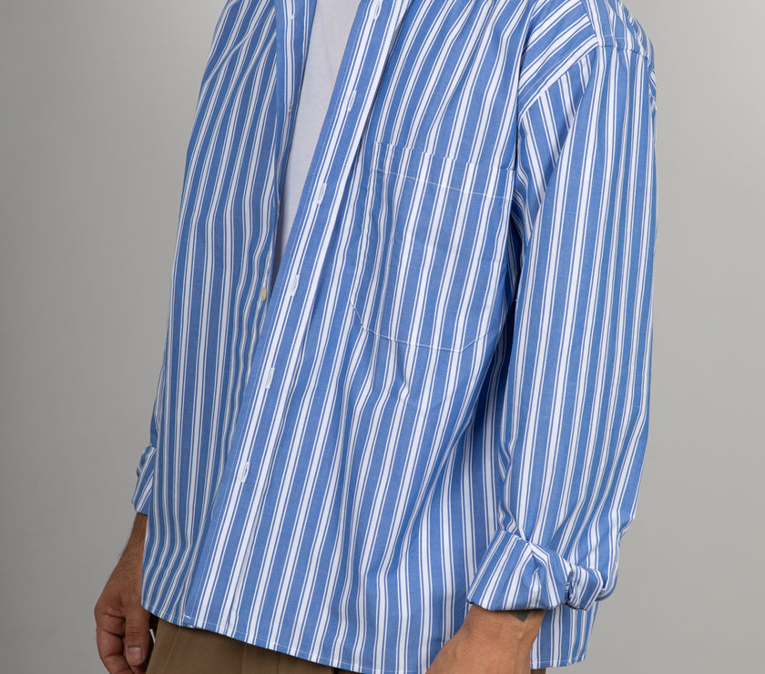 Camicia WOODBIRD-BLUE STRIPE 2546-701