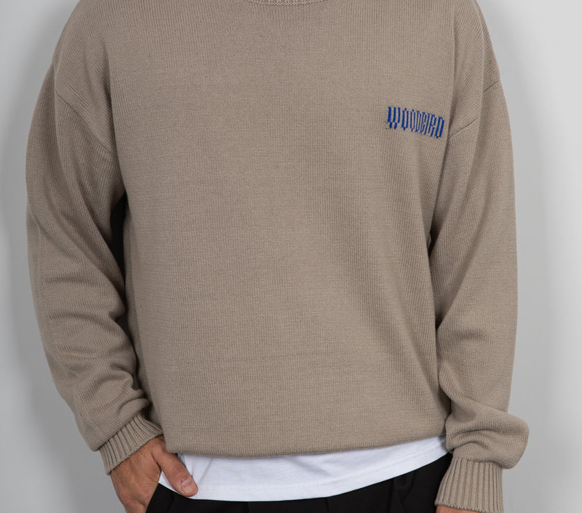 Maglione Jacquard WOODBIRD - STONE 2546-811