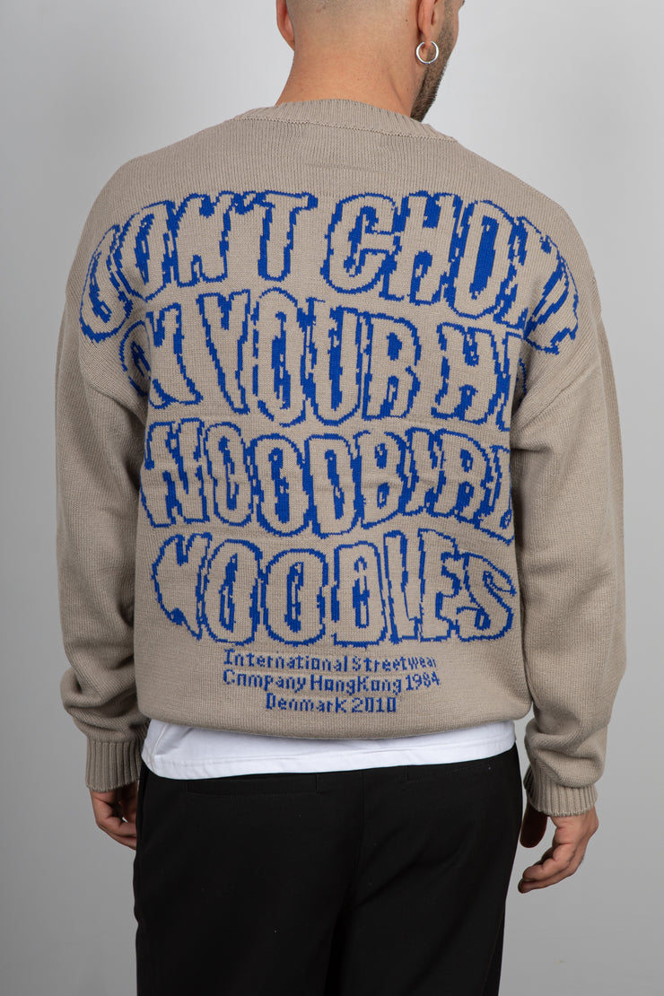 Maglione Jacquard WOODBIRD - STONE 2546-811