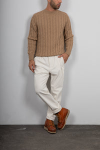 Pantalone in velluto rocciatore SQUAD2 - PANNA MILO