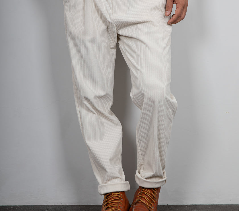 Pantalone in velluto rocciatore SQUAD2 - PANNA MILO