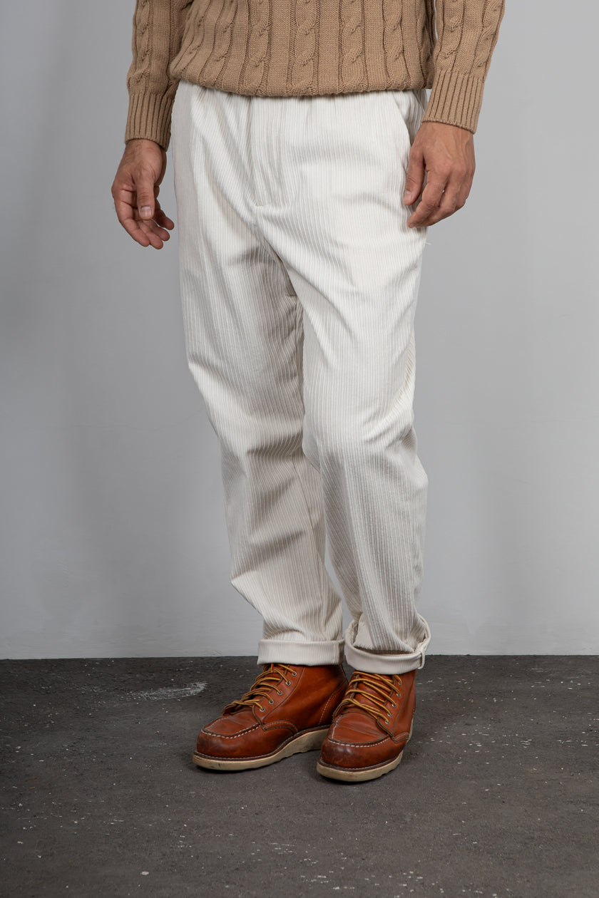 Pantalone in velluto rocciatore SQUAD2 - PANNA MILO