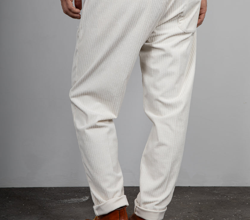 Pantalone in velluto rocciatore SQUAD2 - PANNA MILO