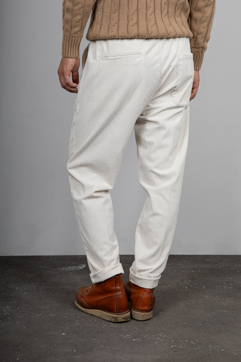 Pantalone in velluto rocciatore SQUAD2 - PANNA MILO