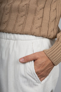 Pantalone in velluto rocciatore SQUAD2 - PANNA MILO