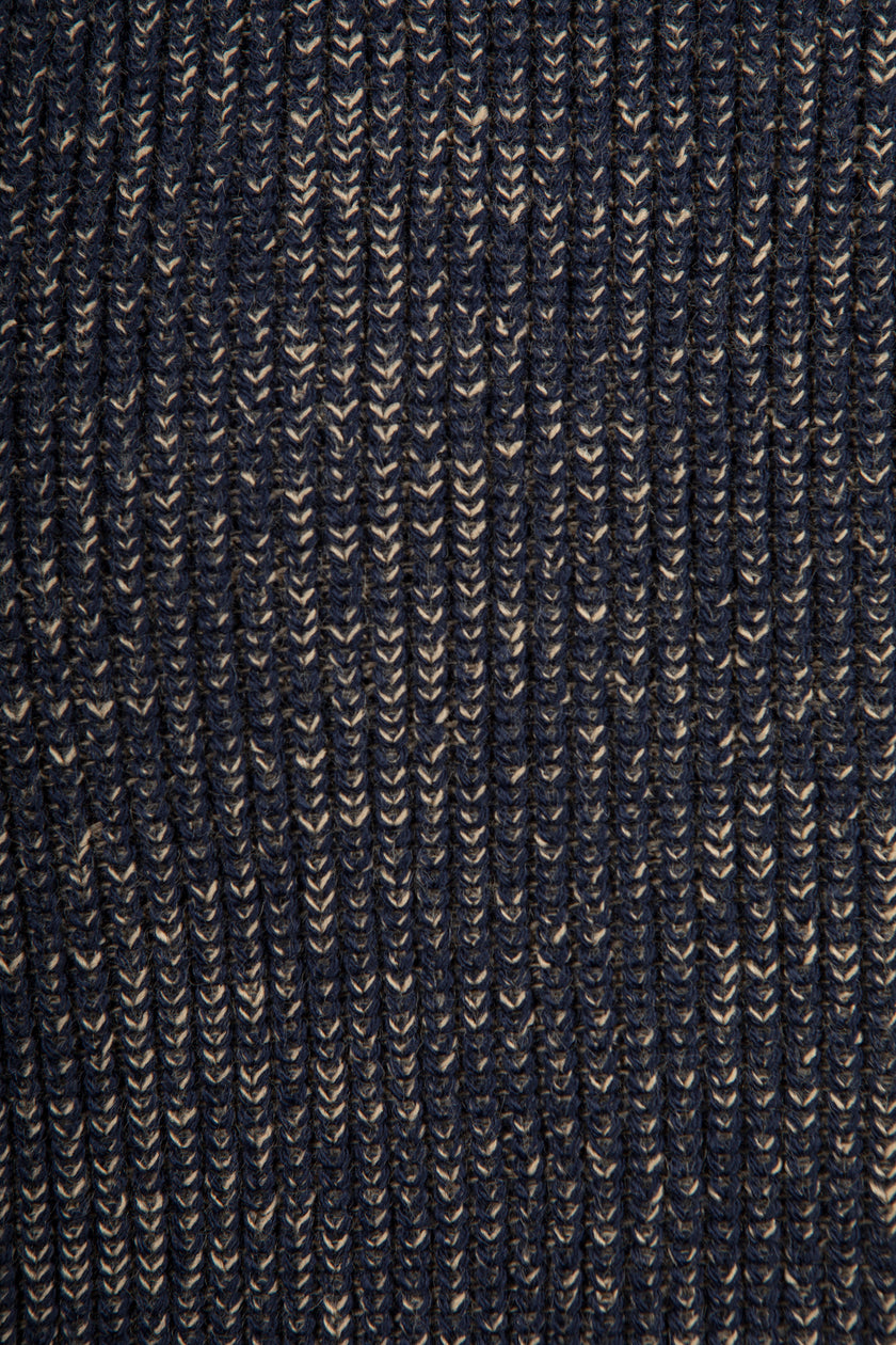 Maglione costa inglese TELAMIRA - BLU/CAMMELLO MA2060