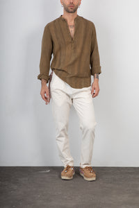Camicia serafino GIANNI LUPO - GL136DA MOKA