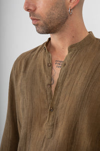 Camicia serafino GIANNI LUPO - GL136DA MOKA