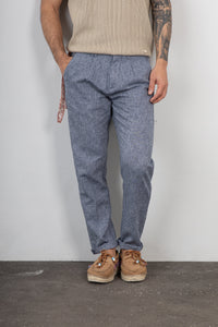 Pantalone misto lino TREZ - PURO-2233 DENIM 769