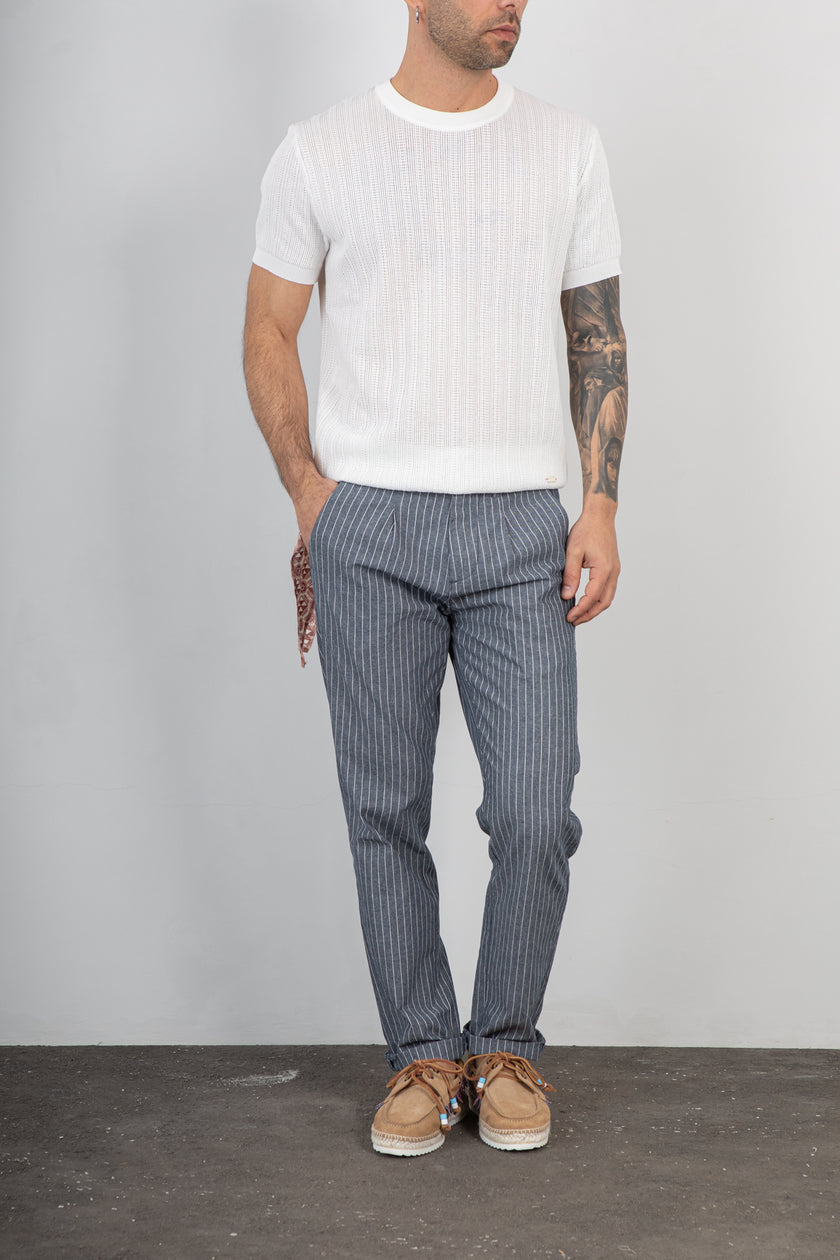 T-shirt traforata GIANNI LUPO - GL35338 BIANCO