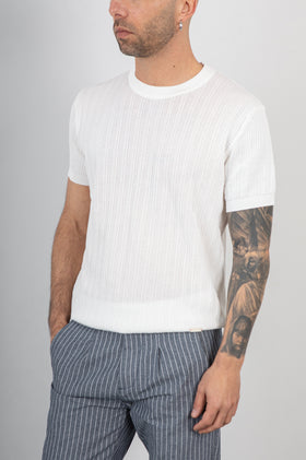T-shirt traforata GIANNI LUPO - GL35338 BIANCO