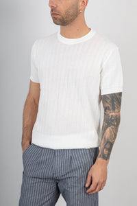 T-shirt traforata GIANNI LUPO - GL35338 BIANCO
