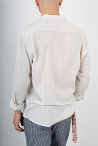 Camicia coreana TREZ - CENZO AVORIO 985