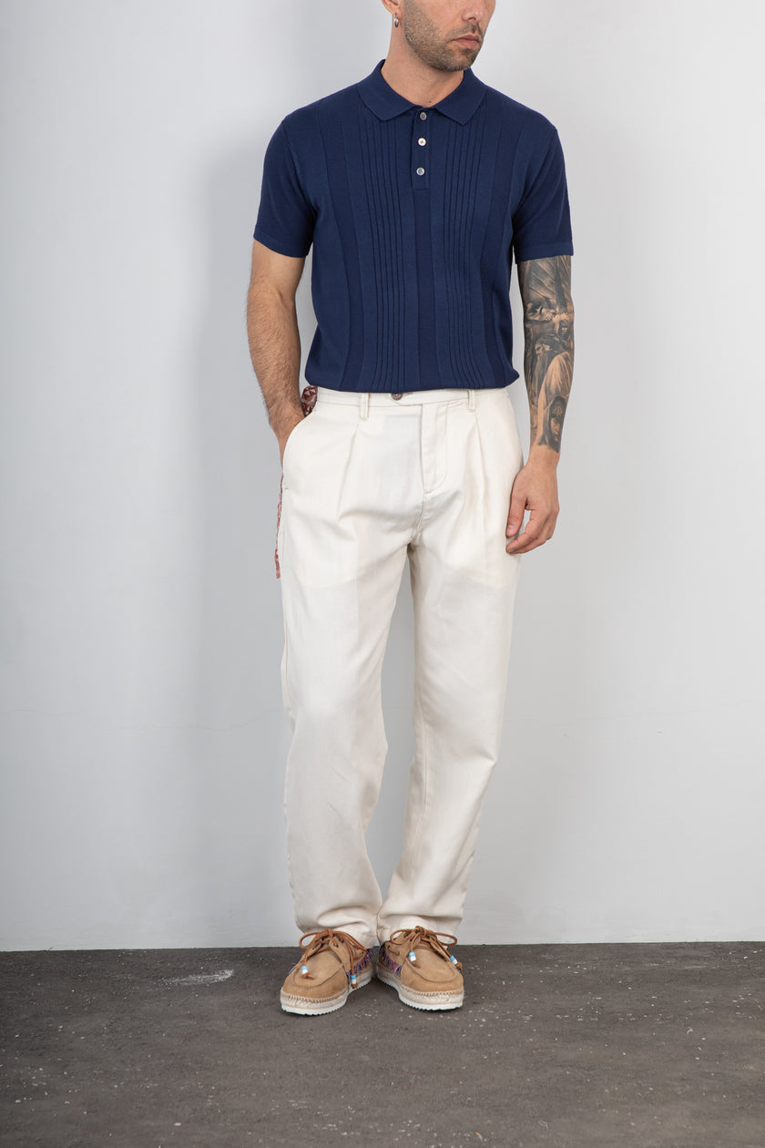 Pantalone misto lino TREZ - PLUTO-2215 NATURALE 623