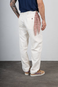 Pantalone misto lino TREZ - PLUTO-2215 NATURALE 623