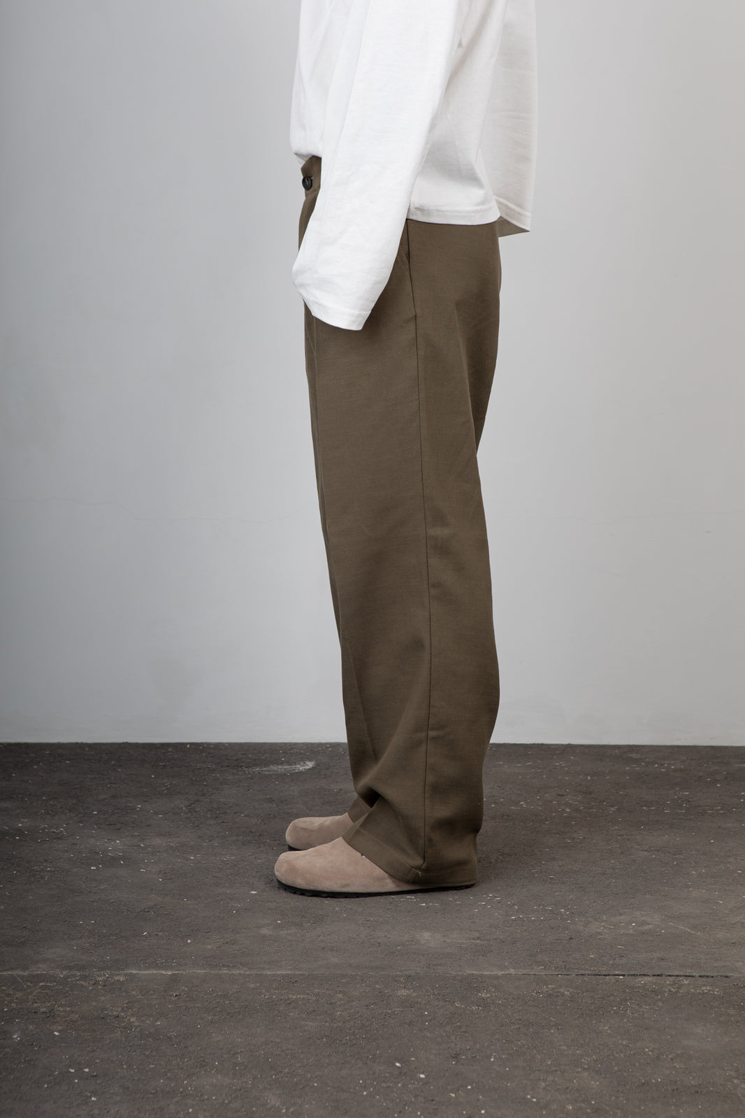 Pantalone palazzo STILOSOPHY - BAHREIN VERDE MILITARE