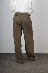 Pantalone palazzo STILOSOPHY - BAHREIN VERDE MILITARE