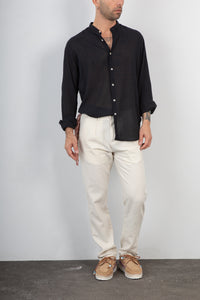Camicia coreana TREZ - CENZO NERO 267