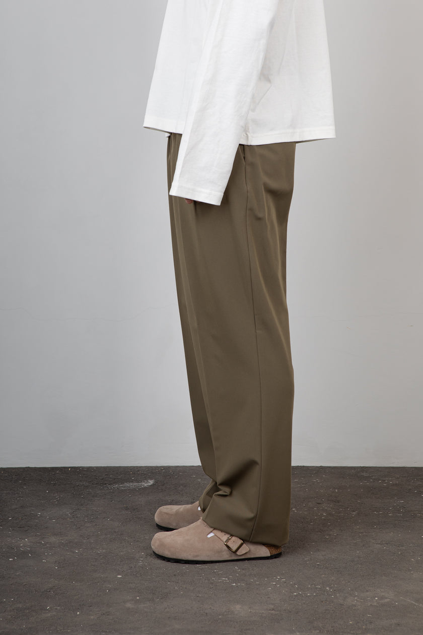Pantalone palazzo doppia pince STILOSOPHY - MILO VERDE MILITARE