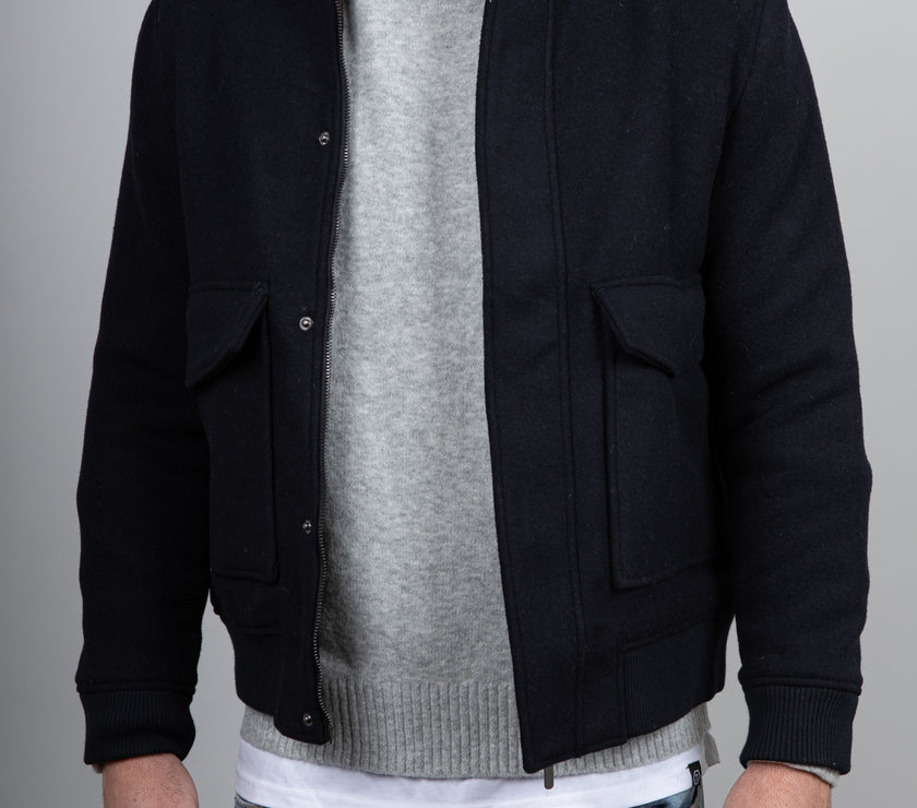 Bomber in panno SQUAD 2 - BLU GBS401