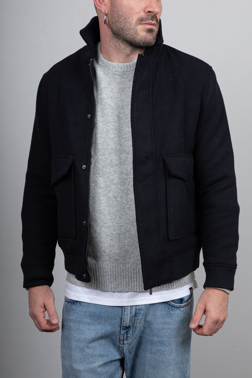 Bomber in panno SQUAD 2 - BLU GBS401