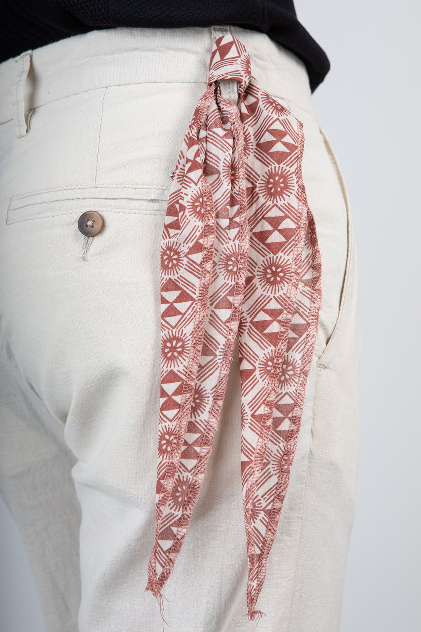Pantalone misto lino TREZ - PURO-2233 ECRU' 614