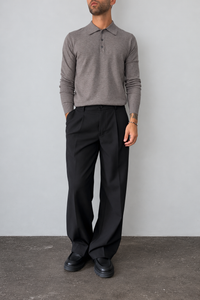 Polo manica lunga GIANNI LUPO - GL508S GRIGIO