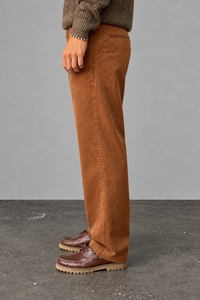 Pantalone palazzo velluto rocciatore SQUAD2 - BARRA CARAMEL