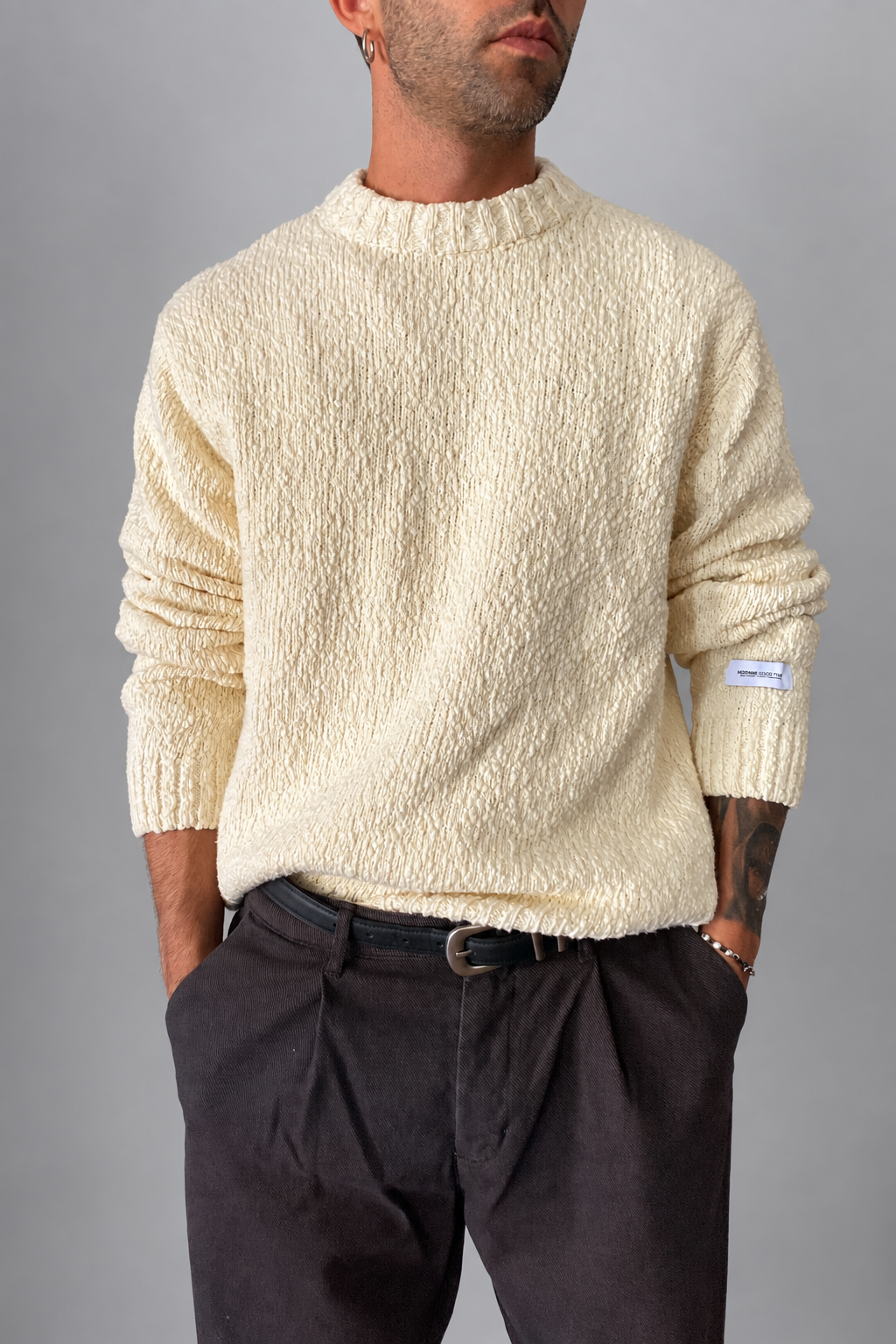 Maglione bouclé DRDENIM - MIC ECRU'